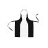 **BLACK/WHITE HOURGLASS APRON