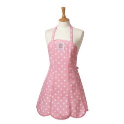 EMILY PANEL APRON/PINK SPOT EMILY PANEL APRON/PINK SPOT