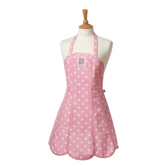 EMILY PANEL APRON/PINK SPOT CC 828202