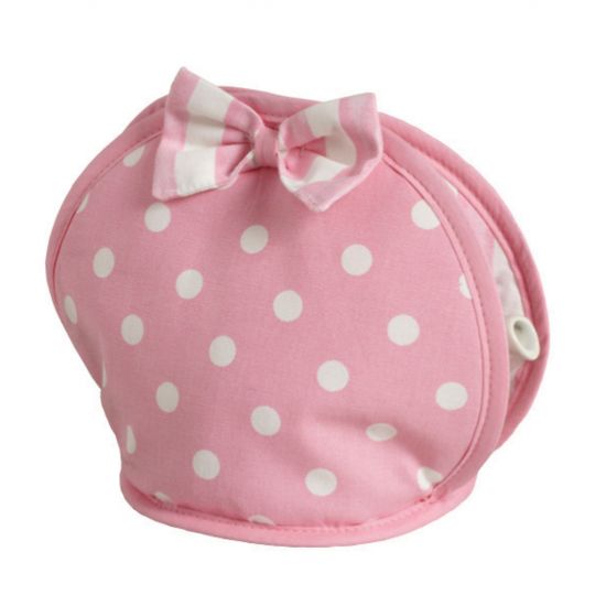 EMILY BOW TEA COSY PINK SPOT Pack Of 2 CC 828206