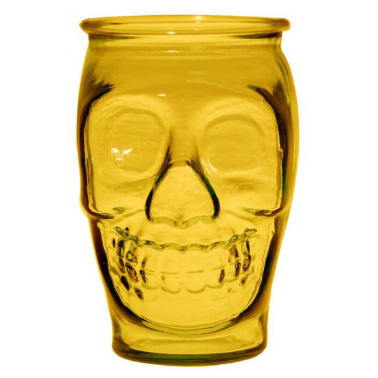 LARGE TUMBLER YELLOW 450CL SKULL CC CS-642346DB48-1