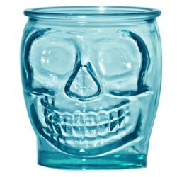 SMALL TUMBLER BLUE 400CL SKULL