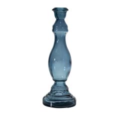 30CM CANDLESTICK DARK AQUA