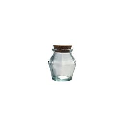 0.25L ROUND JAR W/CORK STOPPER H10CM 0.25L ROUND JAR W/CORK STOPPER H10CM