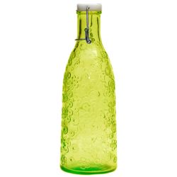 28CM/0.95L BOTTLE W/STOPPER FLORA GREEN 28CM/0.95L BOTTLE W/STOPPER FLORA GREEN