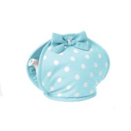 ALICE BOW TEA COSY AQUA/WHT SPOT