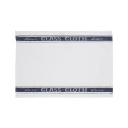 GLASSCLOTH WHT/BLACK STRIPE 70X47CM